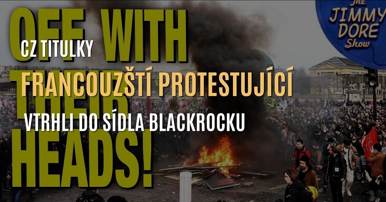 Francouzští protestující vtrhli do pařížského sídla společnosti BlackRock (CZ TITULKY)