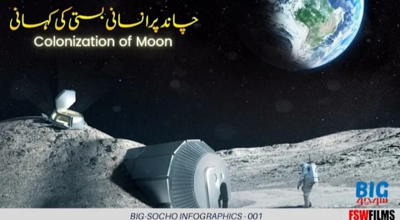 Big Socho Infographics 001 | Colonization of the Moon | Faisal Warraich