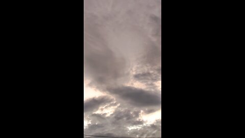 Cloud movement time lapse