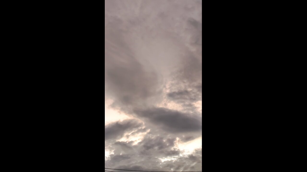 Cloud movement time lapse