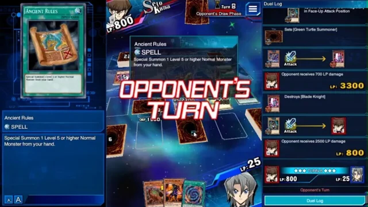 YuGiOh Duel Links - Use 50 Lifepoint to comeback in RANKED duel!!!