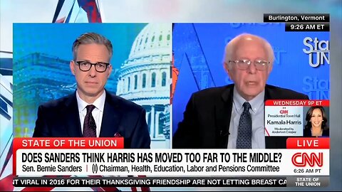 Sen Bernie Sanders ADMITS Kamala Changed Positions To Get Elected