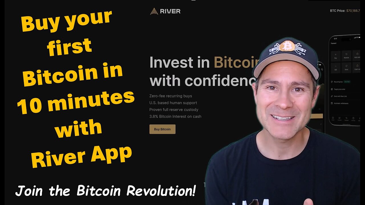 Buy your first bitcoin in 10 minutes with River app