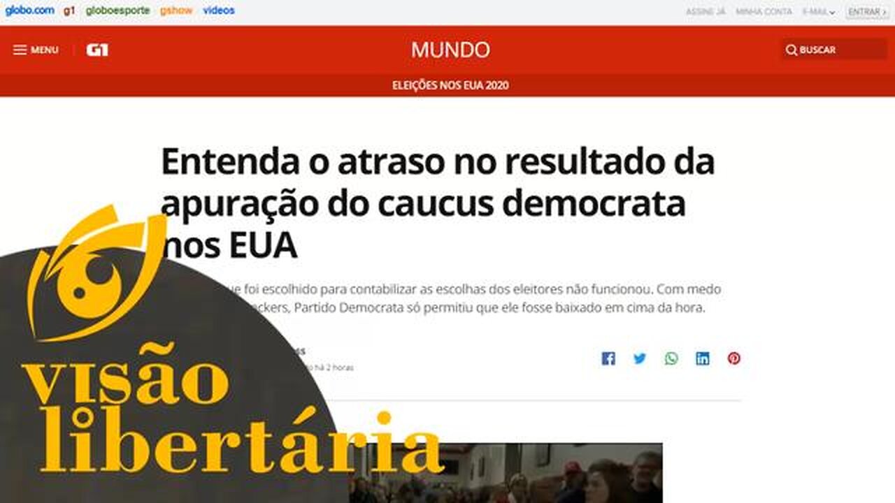 A primária democrata de Iowa subiu no telhado | Visão Libertária - 04/02/20 | ANCAPSU