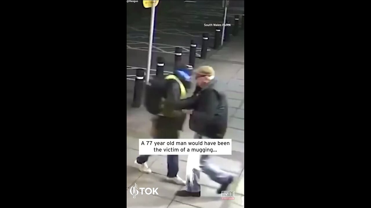 77 year old man is not about to get mugged