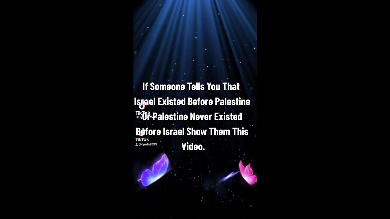 Did Isreal exist before Palestine?