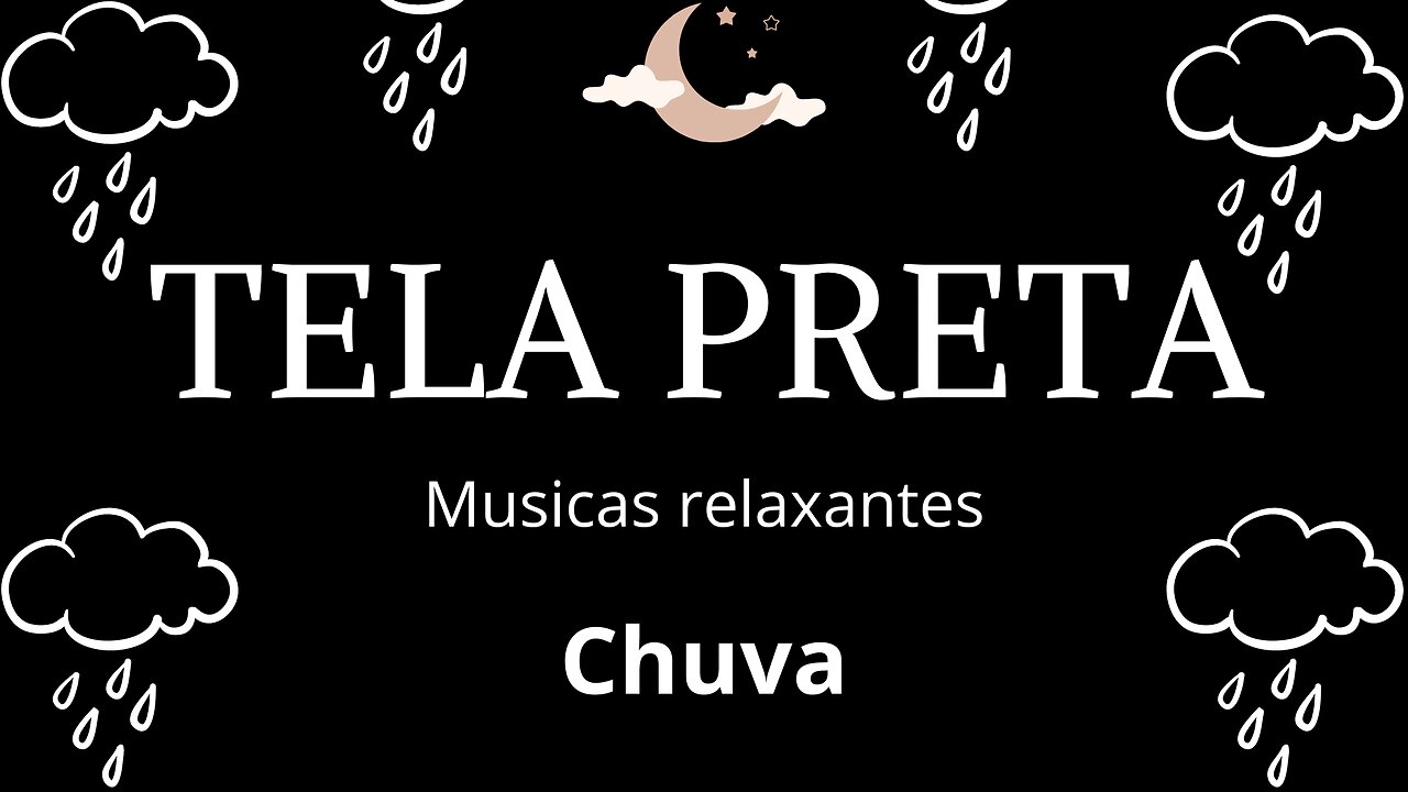 TELA PRETA - Chuva. DORMIR em 5 minutos. Sono e Relaxamento. #sono #relaxamento