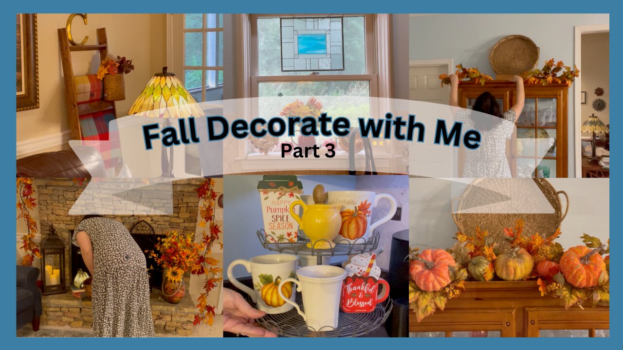 Fall Kitchen and Family Room| Decorate with Me 2023