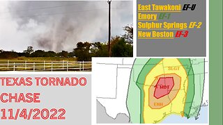 TEXAS TORNADO CHASE 11/4/2022 - Storm Chasing With The Boys 2