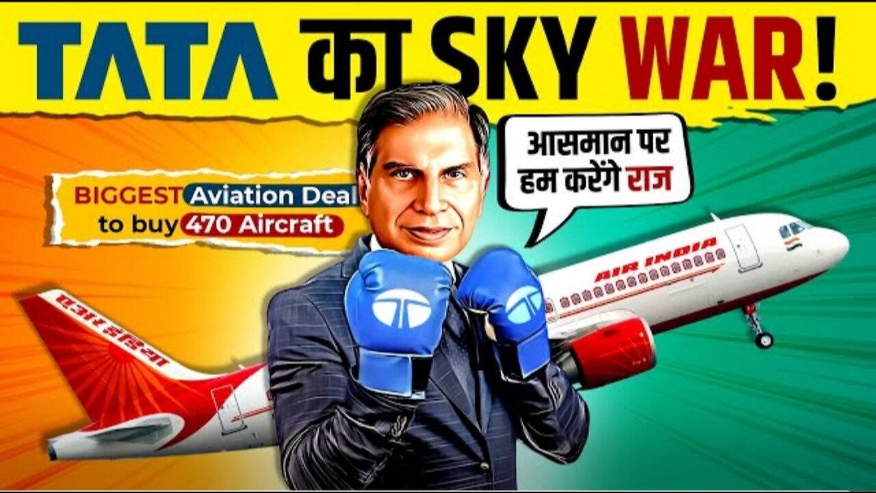 How Tata's Air India will Rule The World? World Biggest Aircraft Deal in Aviation | Live Hindi