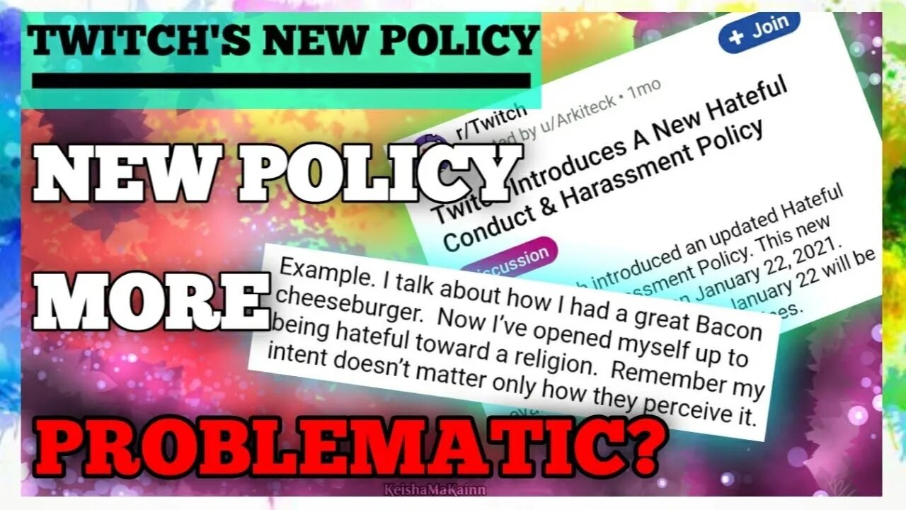 New Twitch Policy GUARANTEES Harassment