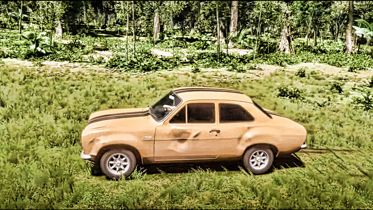 Ford Escort 1973 RS 1600. You can go fast enough to get in trouble. He let me feel like I won.