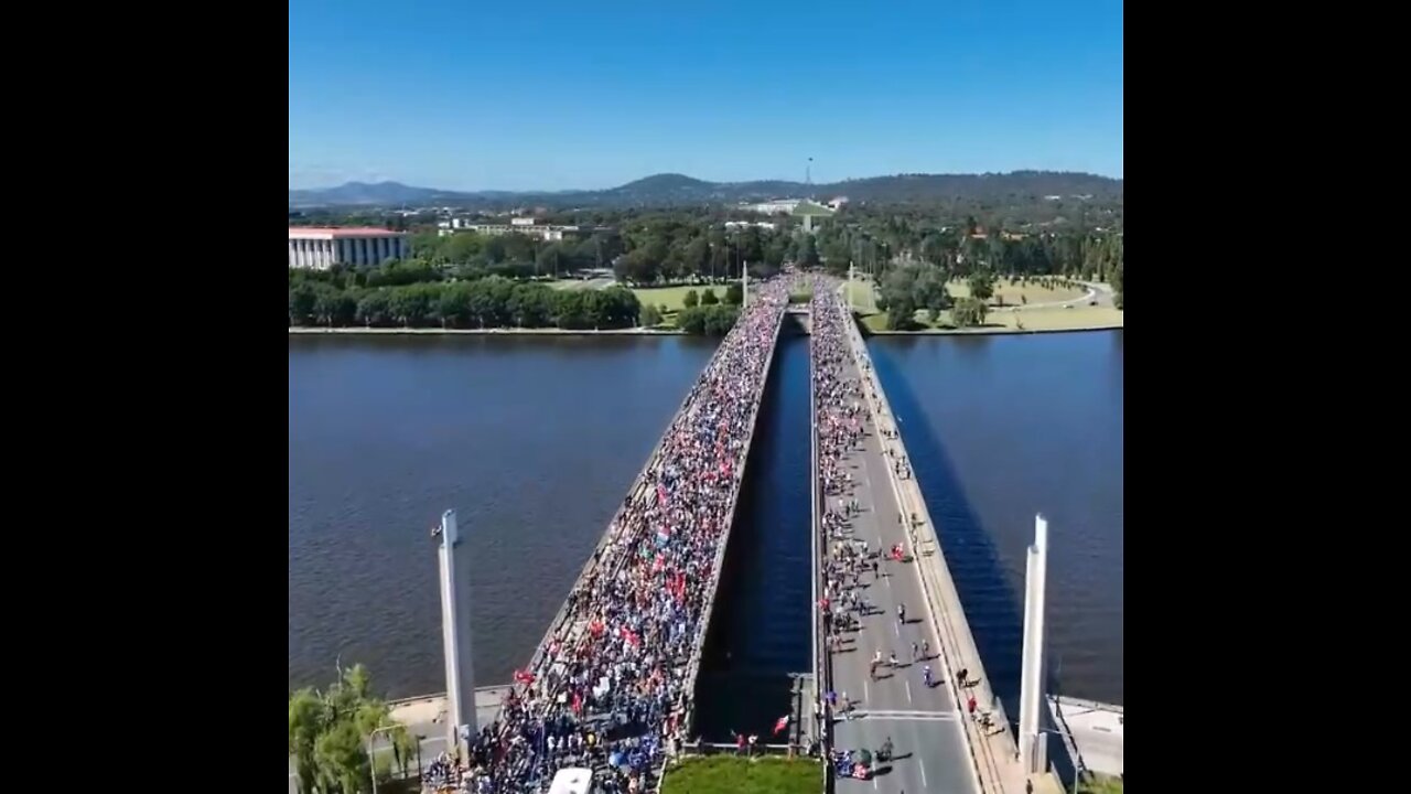 Australia is officially awake! Feb.12th 2022 CONVOY TO CANBERRA