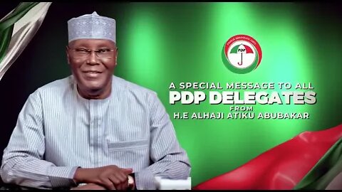 WATCH ATIKU FULL SPEECH TO PEOPLES DEMOCRATIC PARTY DELEGATE | 2023 ELECTIONS