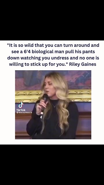 "It is so wild that you can turn around and see a 6'4 biological man pull his pants down…”