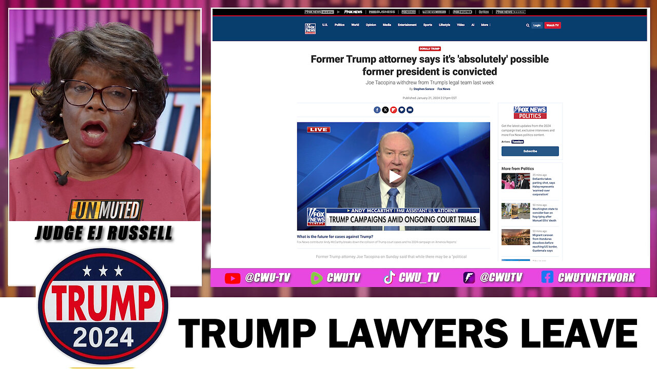 UNMUTED S2:E6 | TRUMP 2024 | TRUMP WINS IOWA - BUT TRUMP LAWYERS LEAVE | 1.22.24