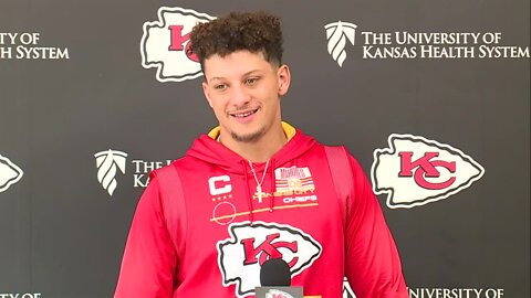 Mahomes talks new baby's name, last season's AFC Championship Game loss to Bengals