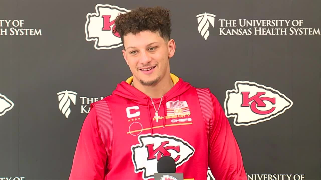 Mahomes talks new baby's name, last season's AFC Championship Game loss to Bengals