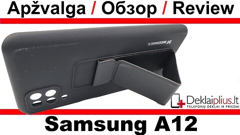 Wozinsky 4in1 švelnaus silikono dėklas - juodas (Samsung A12)