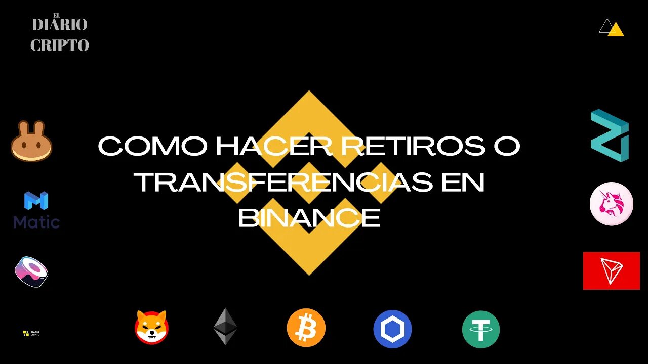 COMO HACER RETIROS O TRANSFERENCIAS EN BINANCE EXCHANGE (CRIPTOMONEDAS)