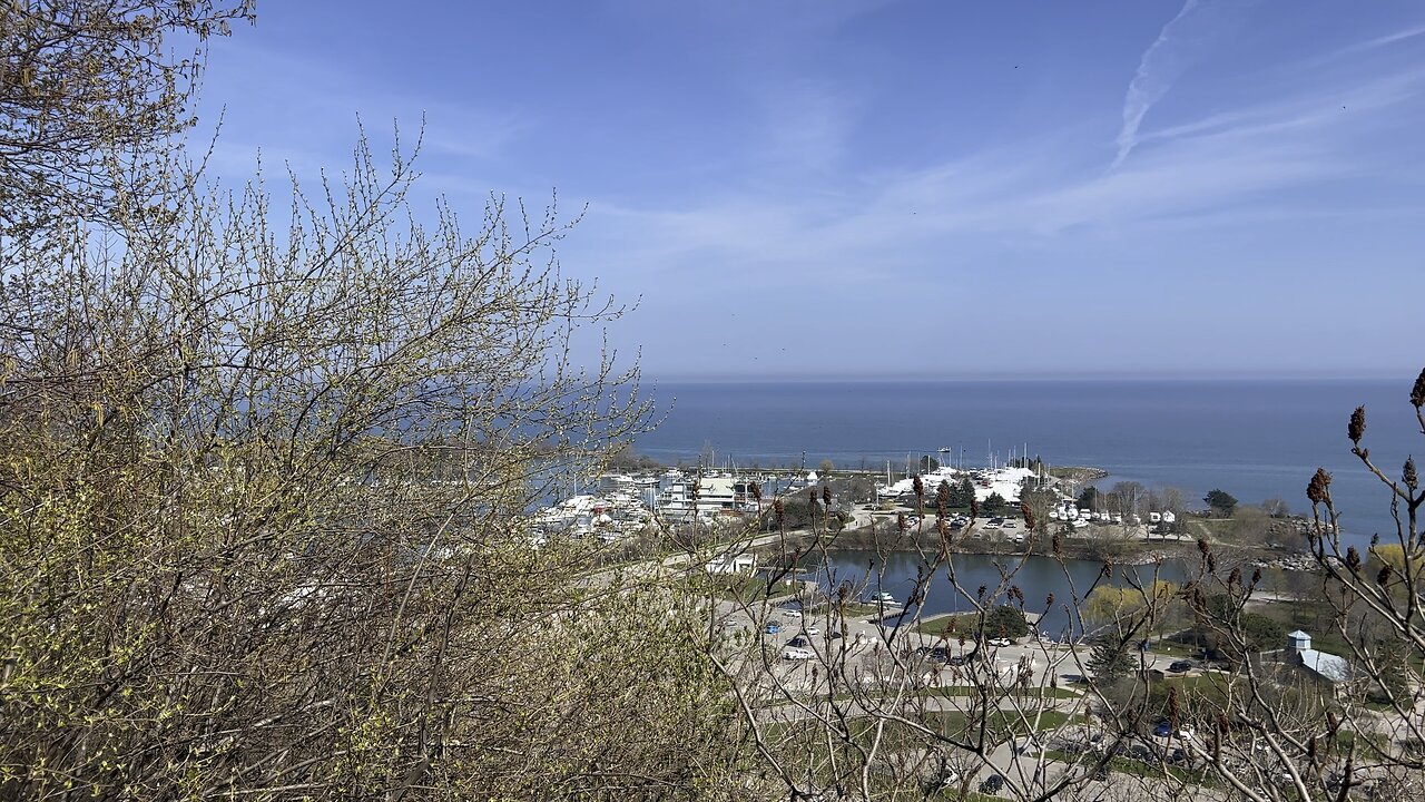 Scarborough Bluffs facing south Lake Ontario