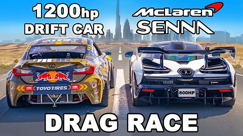 McLaren Senna v 1200hp Lexus- DRAG RACE