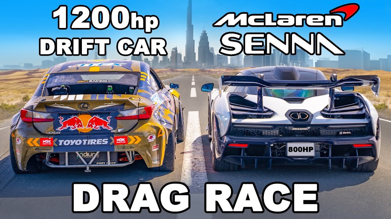 McLaren Senna v 1200hp Lexus- DRAG RACE