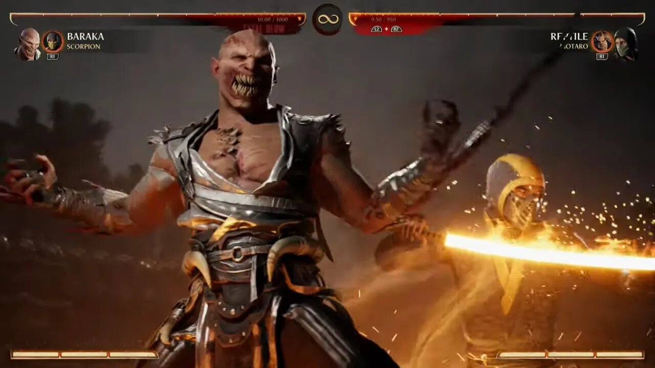 Mortal Kombat 1 2023 Baraka & Scorpion Kameo Fatal Blow