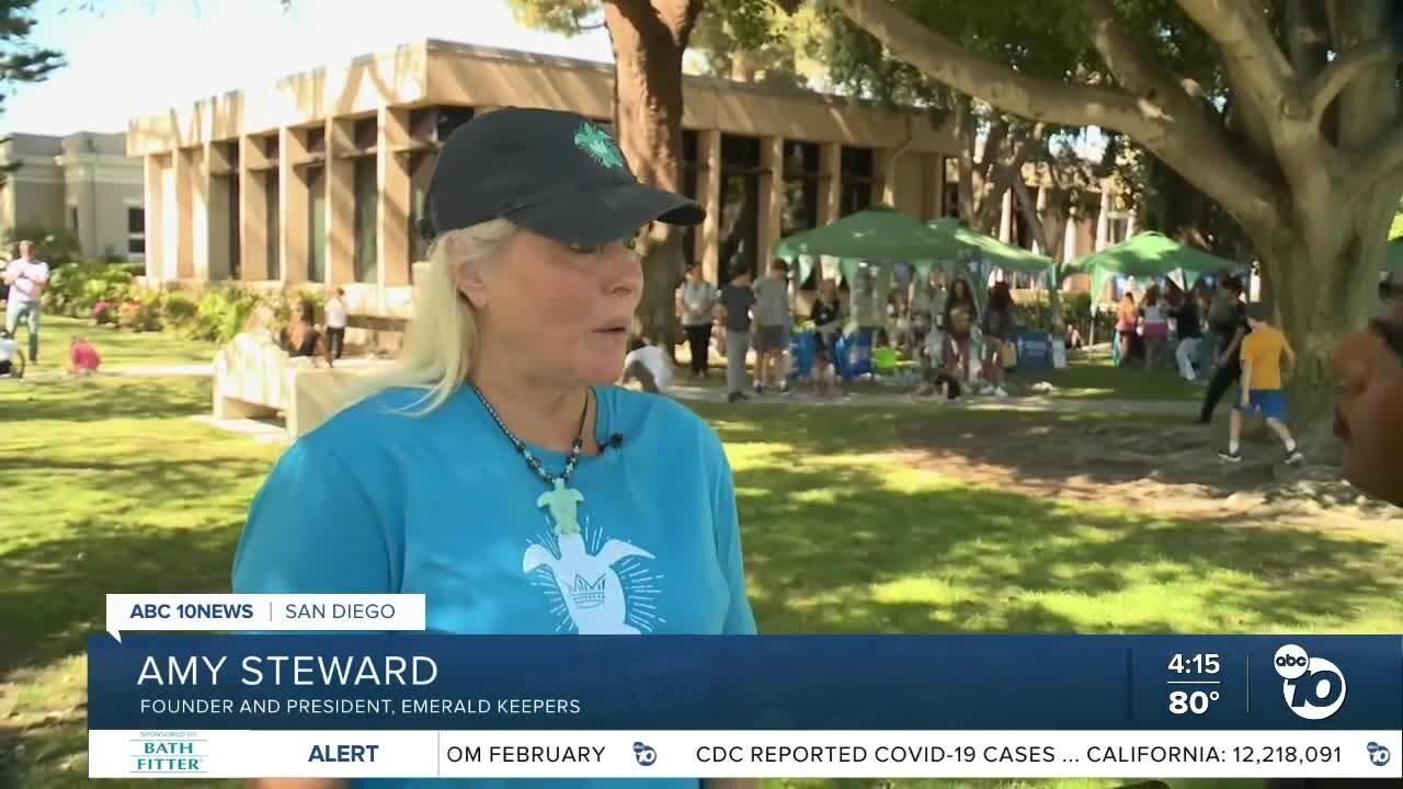 Earth Day Chalk Walk in Coronado focuses on cutting down use of plastic