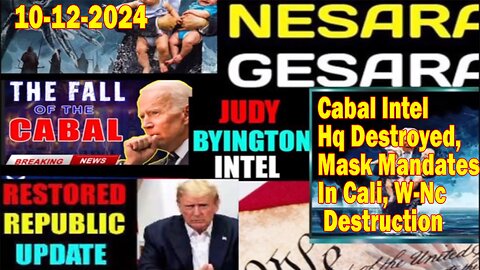 Judy Byington. Benjamin Fulford ~ Situation Update Oct 12~ Cabal Intel Hq Destroyed, W-Nc Destruction - Restored Republic via a GCR. Pascal Najadi