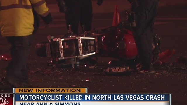 Motorcyclist killed in North Las Vegas crash identified