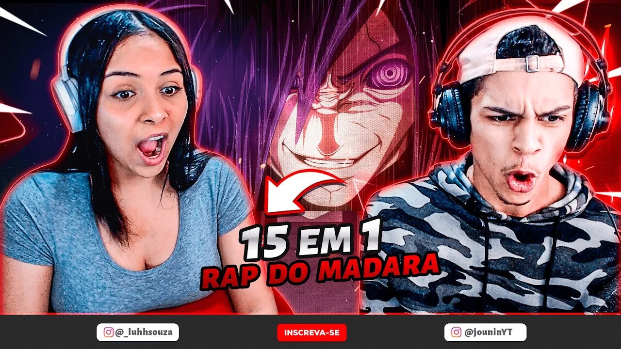 (15 EM 1) RAP DO MADARA (7mz, Tauz, VG Beats, MHRap, Takeru, TK Raps...) | [React RapNerd] 🔥