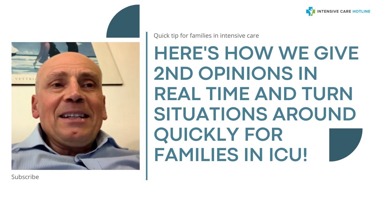 Here's How We Give 2nd Opinions in Real Time and Turn Situations Around Quickly for Families in ICU!