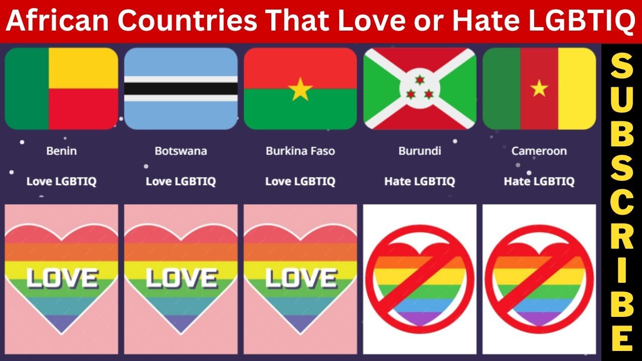 African Countries That Love or Hate LGBTIQ