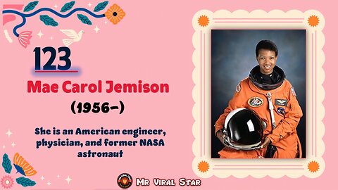 Mae Carol Jemison (1956-)| TOP 150 Women That CHANGED THE WORLD | Short Biography