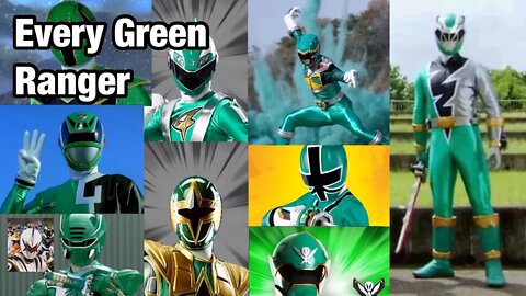 Every Green Ranger In Order Slideshow!!!