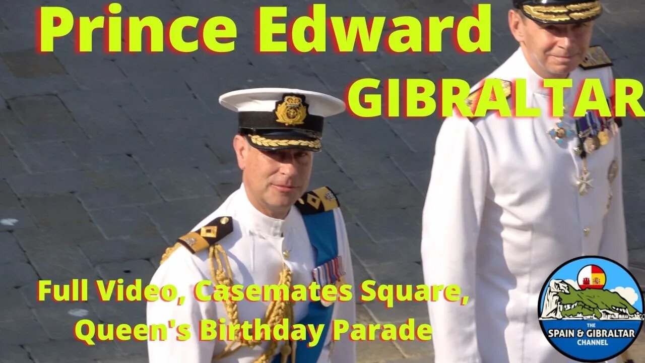 Royal Gibraltar Regiment parade; Earl & Countess of Wessex at Queen's Birthday Parade, FULL 4K