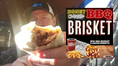 Trying The BBQ Brisket Burrito From Del Taco While On The Road