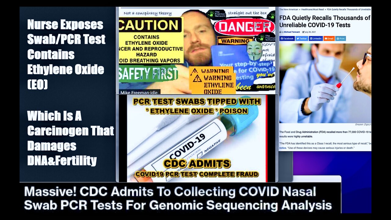 Contaminated PCR Tests Infected People With Cancer Morgellons Neurological Damage And Collected DNA