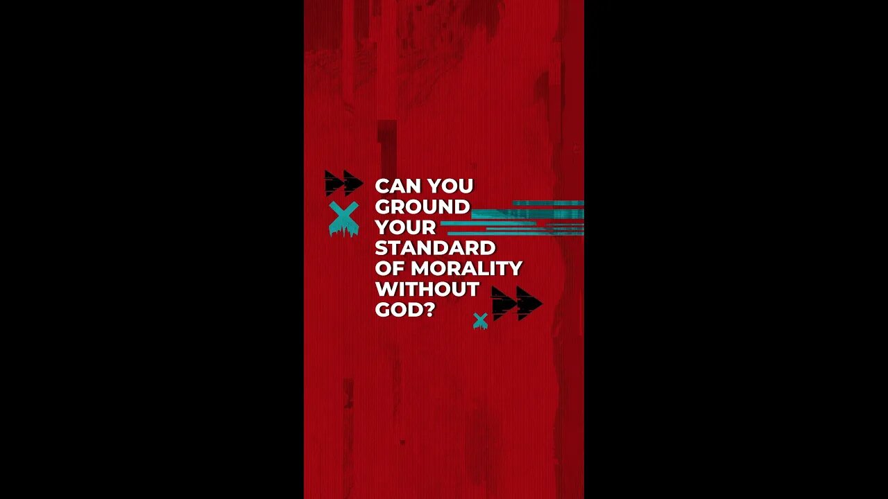 Who can ground their standard of morality in a world without God? #apologetics #frankturek #shorts