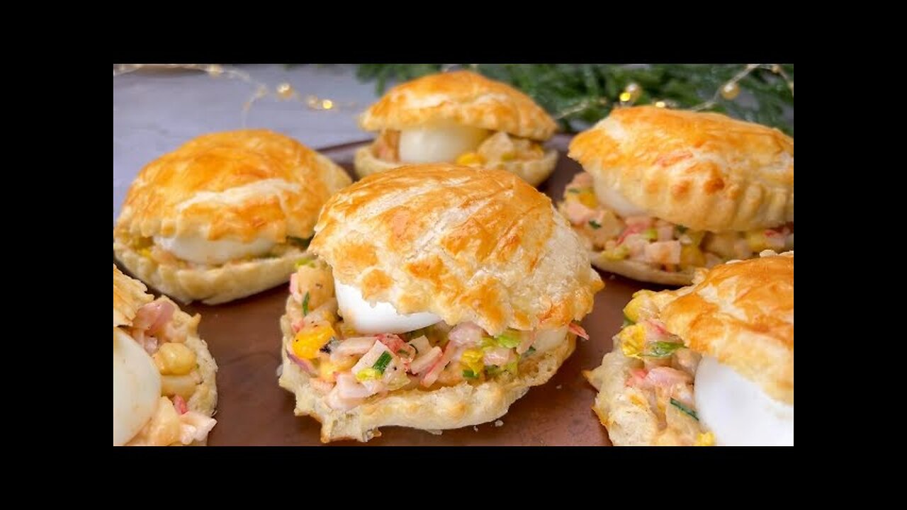 Puff pastry shells / Holiday recipe ready in 10 min! Delicious !