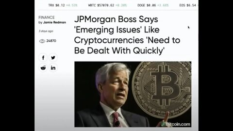 JP Morgan at it again, Attacks Bitcoin and Crypto Currencies