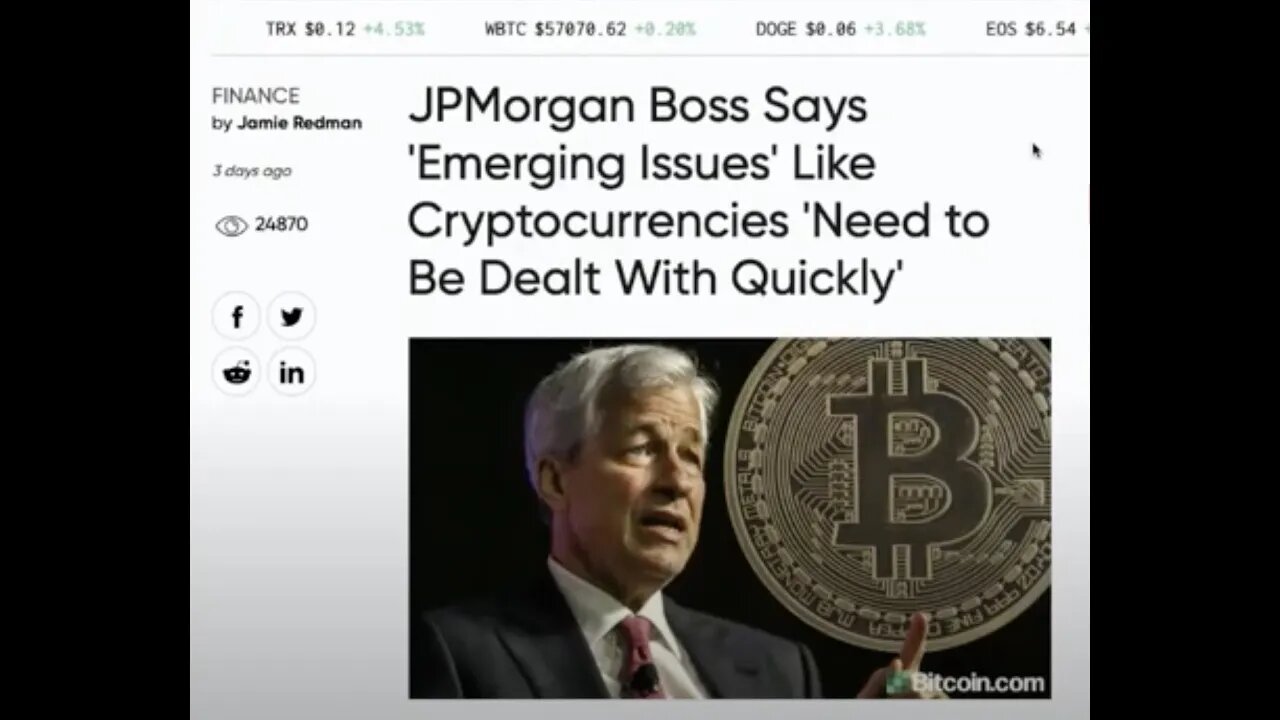 JP Morgan at it again, Attacks Bitcoin and Crypto Currencies