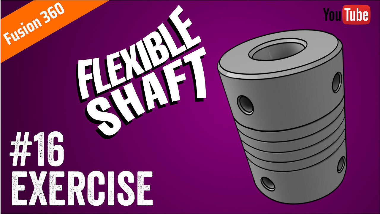 #16 Fusion Wednesday - Flexibel Shaft Coupling | Fusion 360 | Pitacchio Graphic