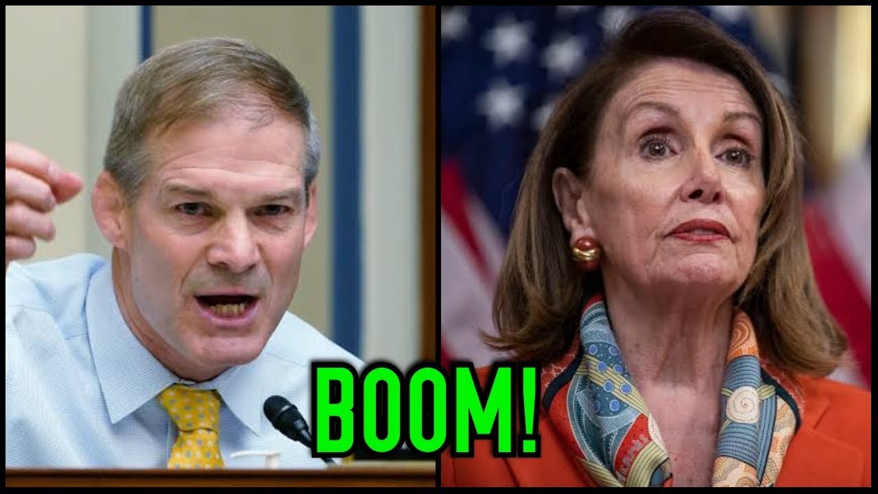 CONGRESS SIT STILL AS JIM JORDAN HUMILIATE INCOMPETENT NANCY PELOSI