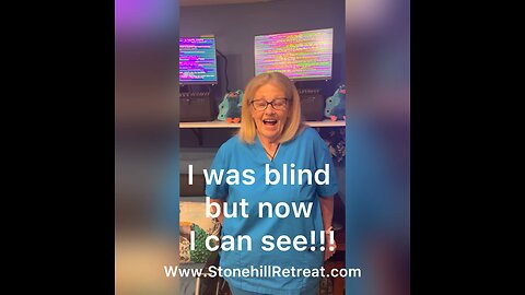 Blind for 5 years and not due to EE she can see!