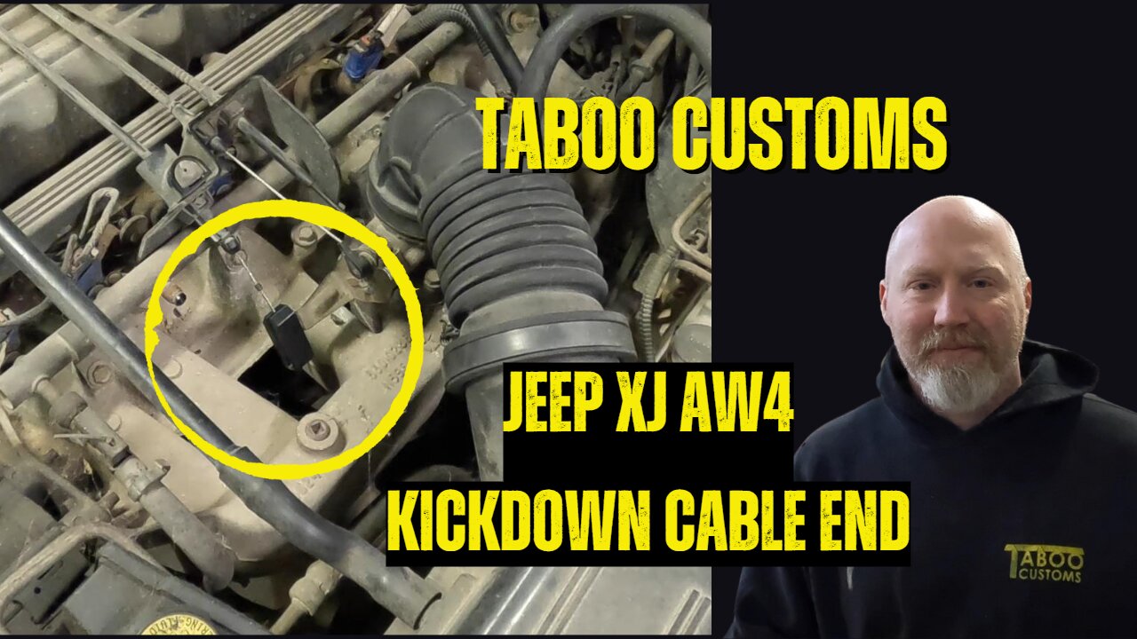 Jeep XJ/AW4 Kickdown Cable Replacement End and Cable Adjustment