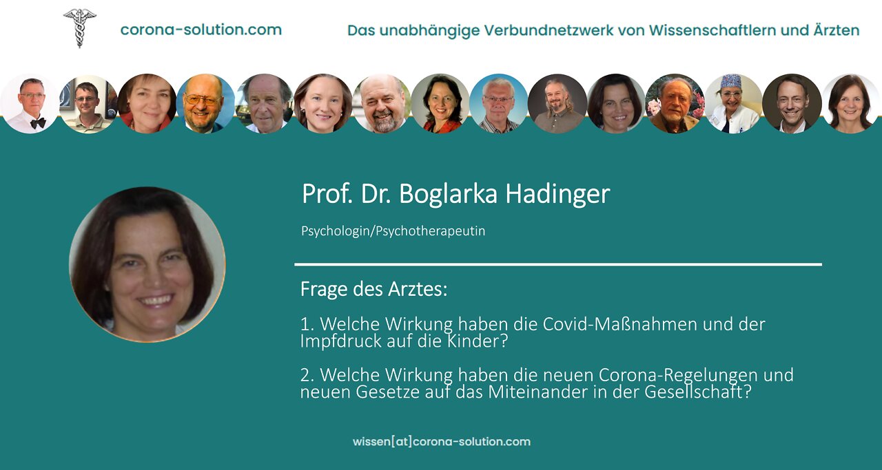 Interview Corona-Solution mit Prof. Dr. Boglarka Hadinger