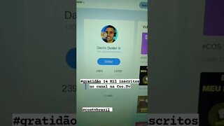 14 mil inscritos na Cos.tv