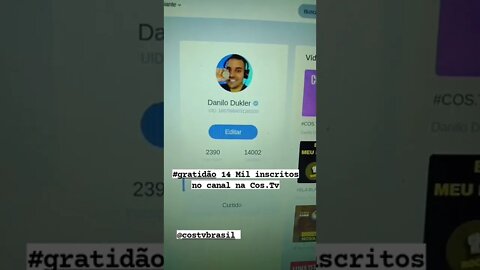 14 mil inscritos na Cos.tv